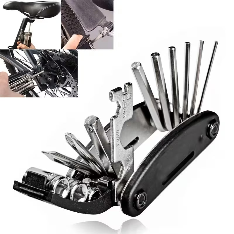 Portable Folding Pocket Tools, a Versatile Screwdriver Set, And a Multifunctional Hex Key Wrench Set. Household Repair Tools And Bicycle Maintenance Tools.